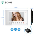 High Quality 7 Inch White AHD Indoor Monitor 4 Wire Video Door Phone System With  RFID Card Function For 1 Family